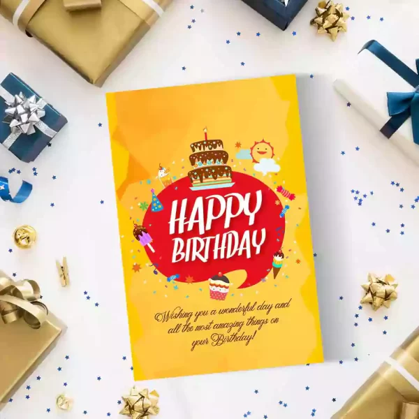 Happy Birthday best Day On Your Birthday Card pack of 1 at Gift My Passion